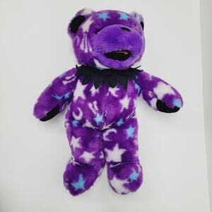 Dark Star 14" Grateful Dead Teddy Bear Liquid Blue Purple Plush Rare Size